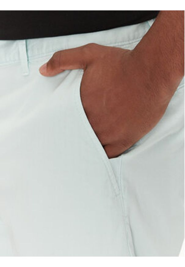 BOSS Szorty materiałowe Chino-Slim-Shorts 50536723 Błękitny Regular Fit. Kolor: niebieski. Materiał: bawełna