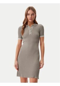 Guess Sukienka dzianinowa W5GK84 Z3L10 Beżowy Regular Fit. Kolor: beżowy. Materiał: wiskoza #1