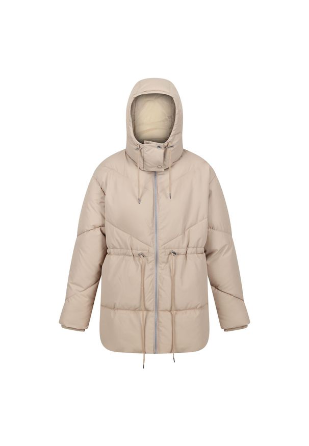 Regatta - Kurtka Ocieplana Damska Pikowana Rurie. Kolor: biały. Materiał: puch. Sport: turystyka piesza