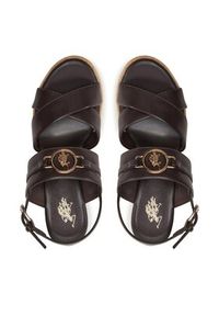 U.S. Polo Assn. Espadryle Aylin016 Brązowy. Kolor: brązowy. Materiał: skóra #5