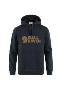 Fjällräven - Bluza z kapturem męska Fjallraven Fjallraven Logo Hoodie. Typ kołnierza: kaptur. Kolor: niebieski. Materiał: dresówka