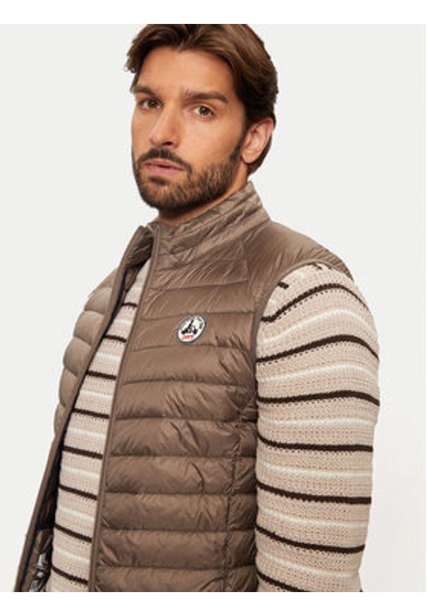 Jott Kamizelka Tom P000MDOW04 Beżowy Slim Fit. Kolor: beżowy. Materiał: syntetyk