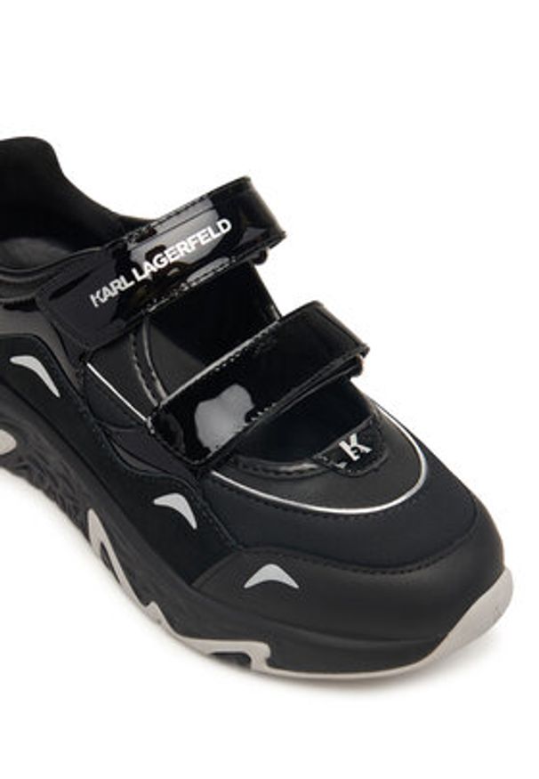 Karl Lagerfeld - KARL LAGERFELD Sneakersy Blaze KL62406 Czarny. Kolor: czarny. Materiał: skóra
