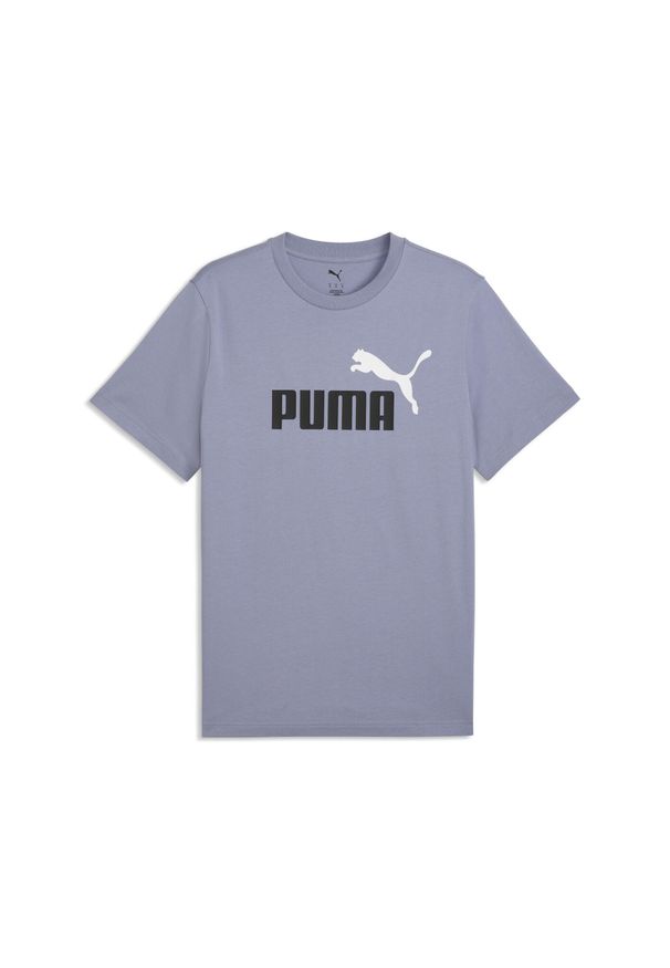 Puma - Męska koszulka Essentials z dwukolorowym logo No. 1 PUMA. Kolor: szary. Materiał: guma. Wzór: nadruk