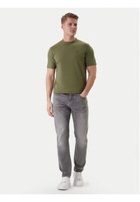 Karl Lagerfeld - KARL LAGERFELD T-Shirt 755034 562235 Zielony Regular Fit. Typ kołnierza: dekolt w karo. Kolor: zielony. Materiał: bawełna #3