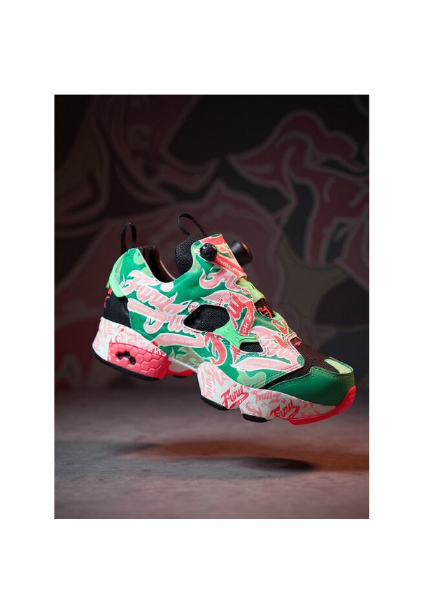 Sneakersy Reebok. Kolor: zielony