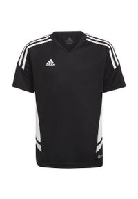 Adidas - Koszulka do piłki nożnej dla dzieci adidas Condivo 22 Jersey. Kolor: wielokolorowy, czarny, biały. Materiał: jersey