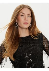 only - ONLY Bluzka Spacy 15331803 Czarny Cropped Fit. Kolor: czarny. Materiał: syntetyk #4