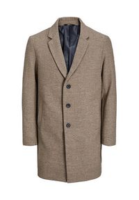 Jack & Jones - Jack&Jones Płaszcz wełniany 12239008 Beżowy Regular Fit. Kolor: beżowy. Materiał: wełna, syntetyk #3