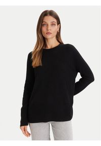 ViCOLO Sweter 22038F Czarny Regular Fit. Kolor: czarny. Materiał: kaszmir
