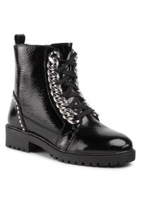 Trapery Eva Minge EM-20-06-000283 101. Kolor: czarny. Materiał: skóra, lakier #1