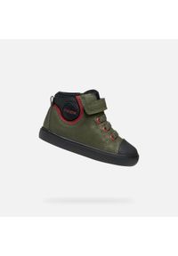 Geox - Buty GEOX B GISLI Zielony. Okazja: na co dzień. Kolor: czarny, zielony, wielokolorowy. Materiał: syntetyk, tkanina