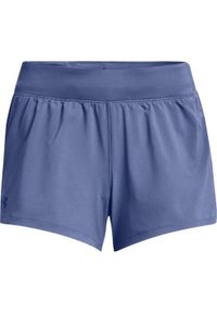 Under Armour - Shorty Damskie Launch. Kolor: niebieski. Sport: turystyka piesza