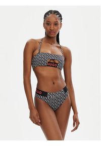 Hugo - HUGO Dół od bikini Monogram 50534949 Czarny. Kolor: czarny. Materiał: syntetyk #3