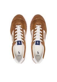 Polo Ralph Lauren Sneakersy Tread Low 804P15616001 Brązowy. Kolor: brązowy. Materiał: zamsz, skóra #6