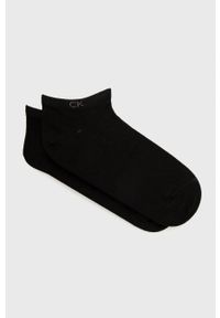 Calvin Klein Skarpetki (2-pack) damskie kolor czarny. Kolor: czarny