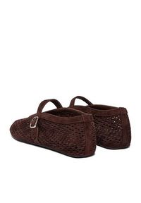 Badura Baleriny EO-AISHA-LT516-207 Brązowy ciemny. Kolor: brązowy. Materiał: skóra, zamsz #9