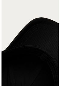 Karl Lagerfeld - Czapka. Kolor: czarny. Materiał: bawełna, materiał. Wzór: aplikacja #4