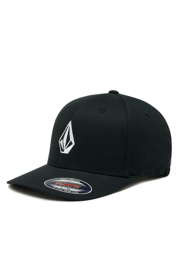 Czapka z daszkiem Volcom Full Stone Flexfit D5512320 Black. Kolor: czarny. Materiał: materiał, bawełna