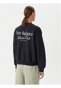 New Balance Bluza WT51949 Czarny Oversize. Kolor: czarny. Materiał: syntetyk, bawełna