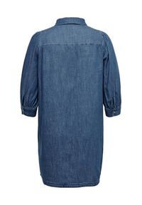 ONLY Carmakoma Sukienka jeansowa Felica 15281042 Niebieski Regular Fit. Kolor: niebieski. Materiał: jeans, bawełna