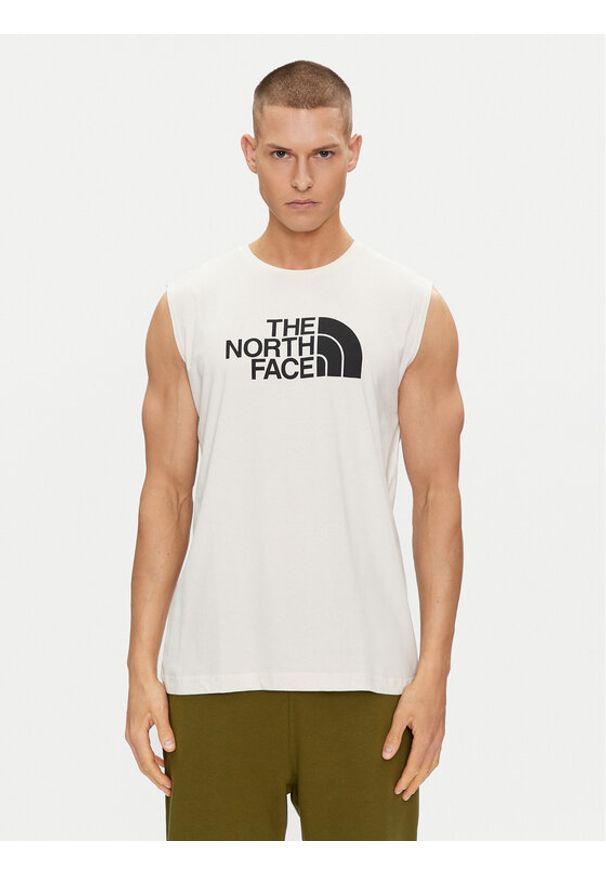 The North Face Tank top Easy NF0A87R2 Biały Regular Fit. Kolor: biały. Materiał: bawełna