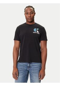Calvin Klein Jeans T-Shirt Bauhaus Logo LV04RC827G Czarny Regular Fit. Kolor: czarny. Materiał: bawełna