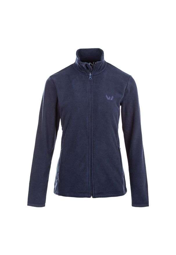 Damska bluza dresowa Whistler Cocoon. Kolor: niebieski. Materiał: dresówka, polar. Sport: turystyka piesza