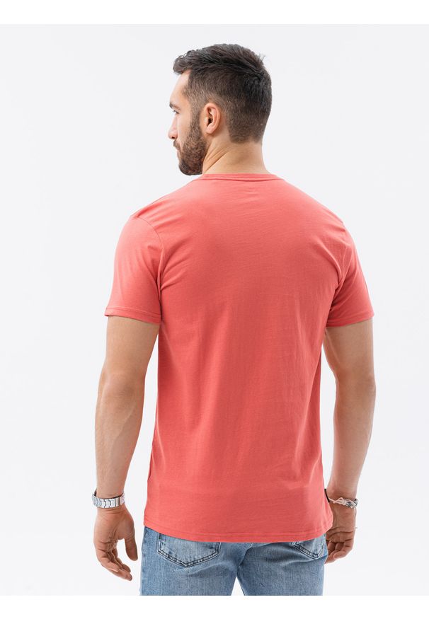 Pomarańczowy t-shirt Ombre Clothing