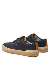 Pepe Jeans Sneakersy Ben Low PMS31071 Granatowy. Kolor: niebieski. Materiał: zamsz, skóra #5