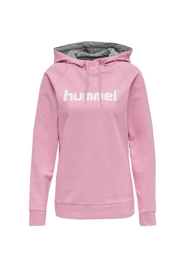 Damska bluza z kapturem Hummel Hmlgo Logo. Typ kołnierza: kaptur. Kolor: różowy. Materiał: polar. Sport: piłka ręczna