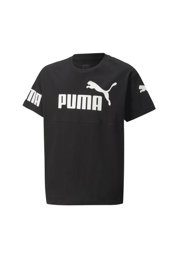 Koszulka Sportowa Chłopięca Puma Power. Kolor: czarny