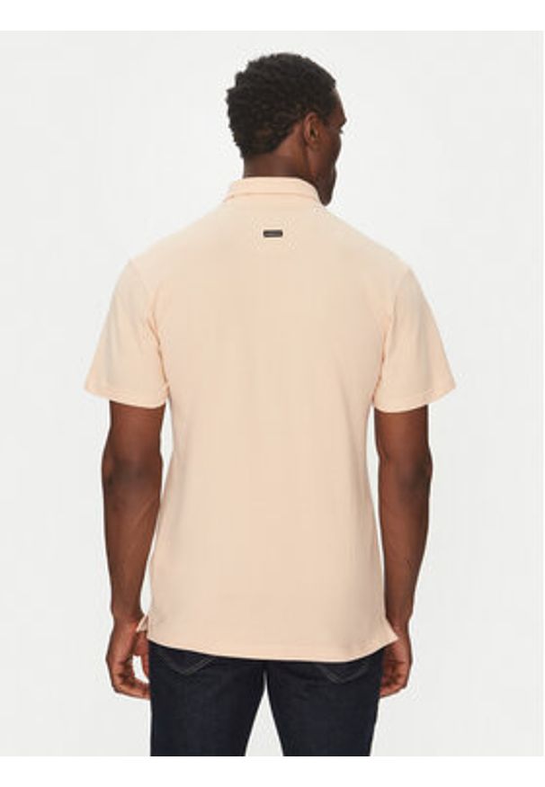 Quiksilver Polo EQYKT04375 Pomarańczowy Regular Fit. Typ kołnierza: polo. Kolor: pomarańczowy. Materiał: bawełna
