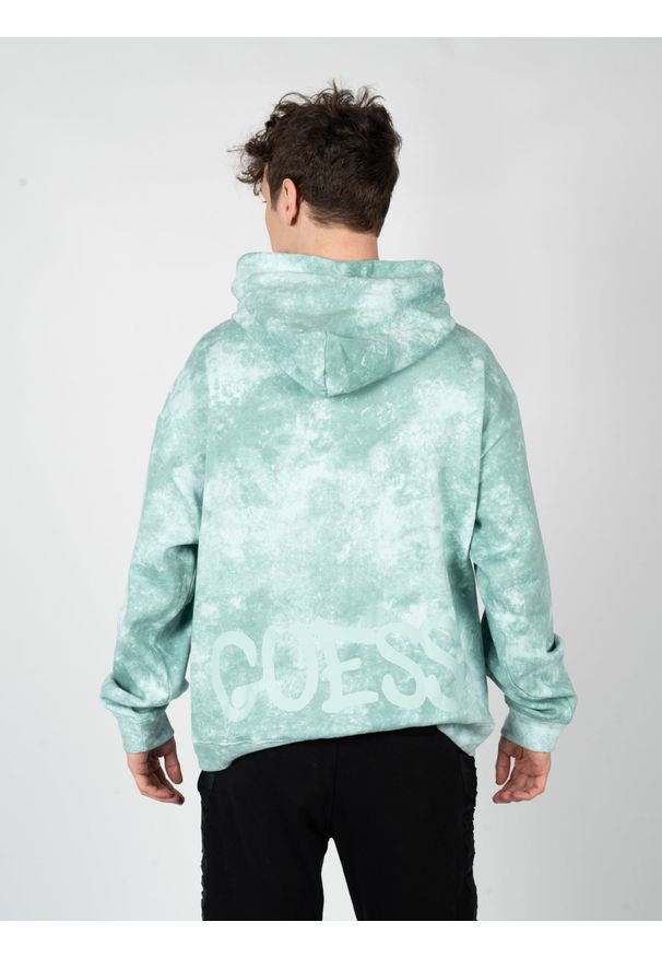 Guess X Brandalised Bluza "Leon Bunny" | M3RQ60KBCE0 | Mężczyzna | Zielony. Okazja: na co dzień. Kolor: zielony. Materiał: poliester, bawełna. Wzór: nadruk. Styl: elegancki, casual