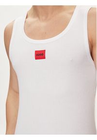 Hugo Tank top Edge 50515657 Biały Regular Fit. Kolor: biały. Materiał: bawełna