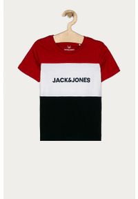 Jack & Jones - T-shirt dziecięcy 128-176 cm. Okazja: na co dzień. Kolor: czerwony. Materiał: bawełna, dzianina. Wzór: nadruk. Styl: casual #1