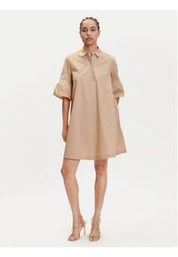 Marella Sukienka koszulowa Medicea 2515221192 Écru Relaxed Fit. Materiał: bawełna. Typ sukienki: koszulowe #3
