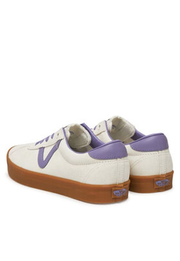 Vans Tenisówki VN000CQR6PH1 Écru. Materiał: skóra, zamsz