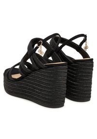 Guess Sandały FLJERS FAB04 Czarny. Kolor: czarny. Materiał: materiał #4