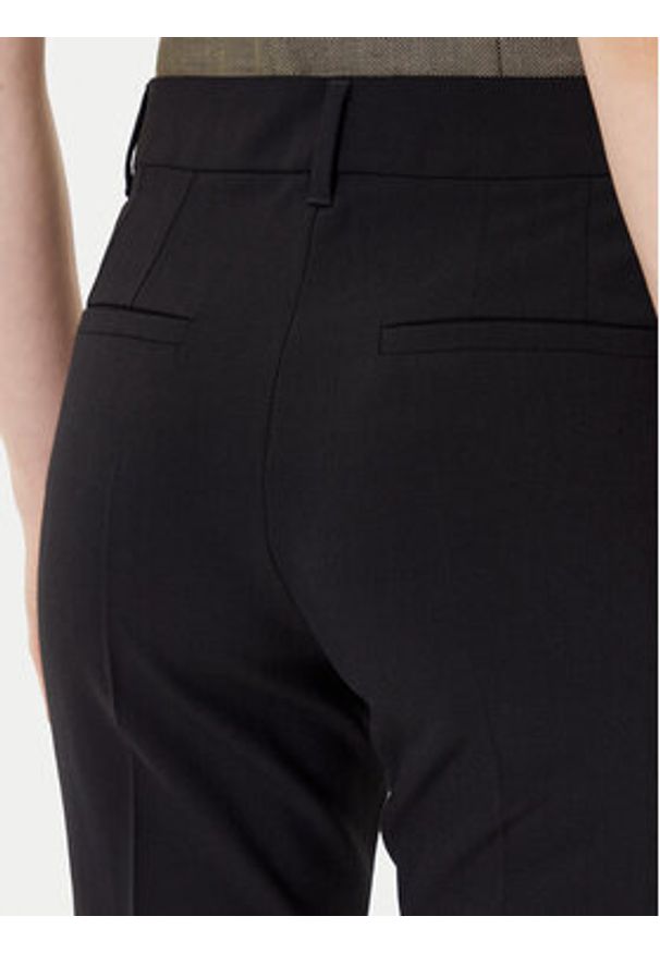 Marella Chinosy Opaco 2523136101 Czarny Slim Fit. Kolor: czarny. Materiał: syntetyk