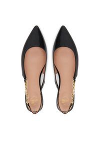 Love Moschino - LOVE MOSCHINO Baleriny JA11041G0MIH0000 Czarny. Kolor: czarny. Materiał: skóra #2