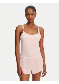 Juicy Couture Top Elina JCLCT125501 Różowy Slim Fit. Kolor: różowy. Materiał: syntetyk