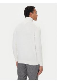 TOMMY HILFIGER - Tommy Hilfiger Golf MW0MW28048 Écru Regular Fit. Typ kołnierza: golf. Materiał: bawełna #4