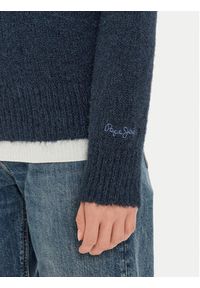 Pepe Jeans Sweter Hilda PL702227 Granatowy Regular Fit. Kolor: niebieski. Materiał: syntetyk