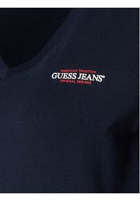 Guess Jeans Bluzka W4YI21 J1314 Granatowy Slim Fit. Kolor: niebieski. Materiał: bawełna #3