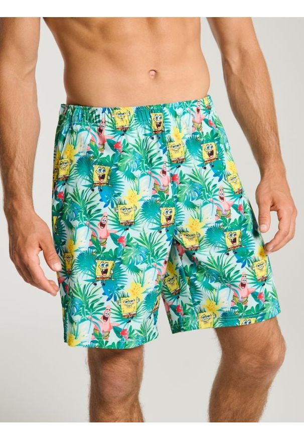 Sinsay - Szorty SpongeBob - wielobarwny