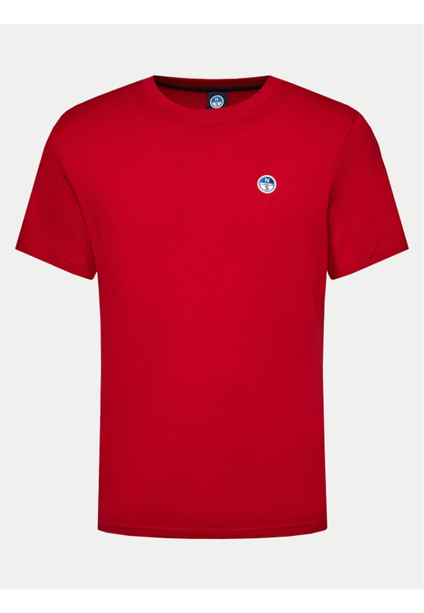 North Sails T-Shirt Bollo 692970 Czerwony Regular Fit. Kolor: czerwony. Materiał: bawełna