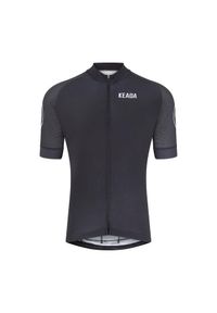 KEADA SPORTS - Damska koszulka kolarska z krótkim rękawem – Czarna. Kolor: czarny. Długość rękawa: krótki rękaw. Długość: krótkie. Sport: kolarstwo