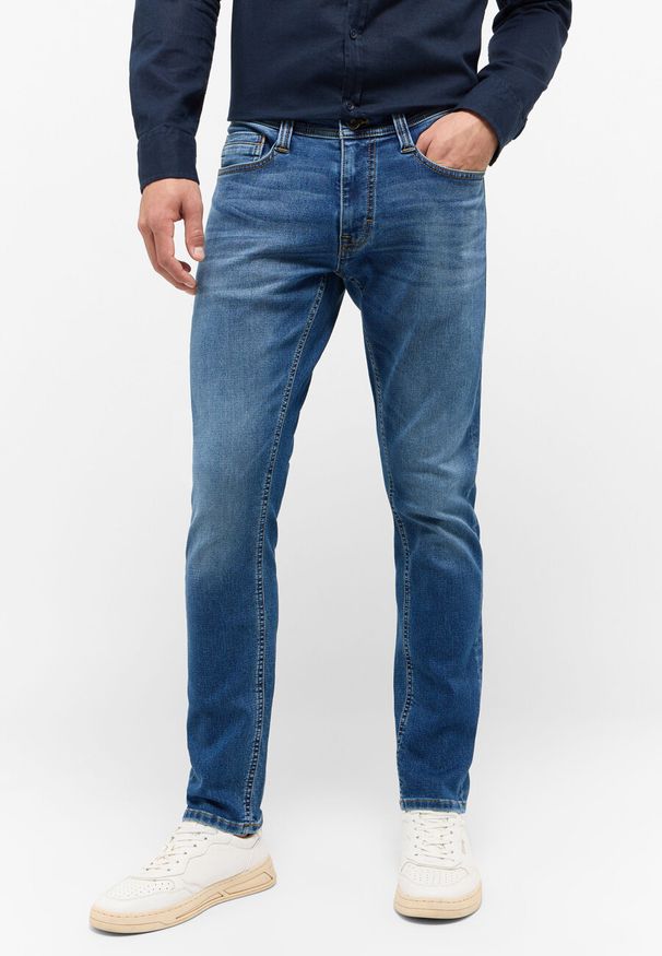 Mustang - MUSTANG OREGON SLIM MĘSKIE SPODNIE JEANSOWE JEANSY DŻINSY DENIM BLUE 1015547 5000 501