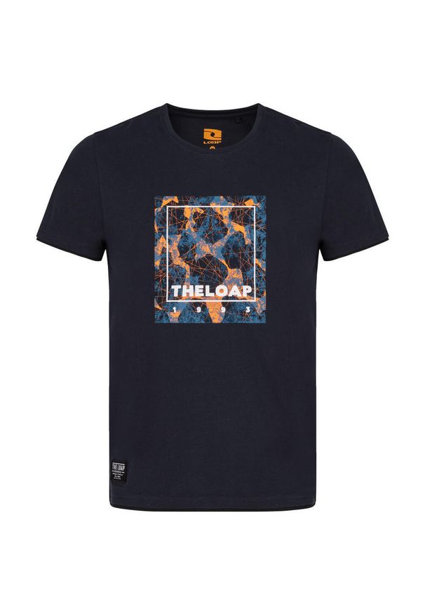 ZONE PERFECT - Glemo Loap Bohous Koszulka męska — 100% bawełna, luźny krój. Kolor: fioletowy, pomarańczowy, wielokolorowy. Materiał: bawełna. Wzór: nadruk